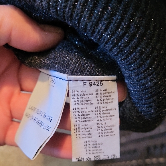 Lacoste Black Sparkle Sweater - Picture 5 of 7